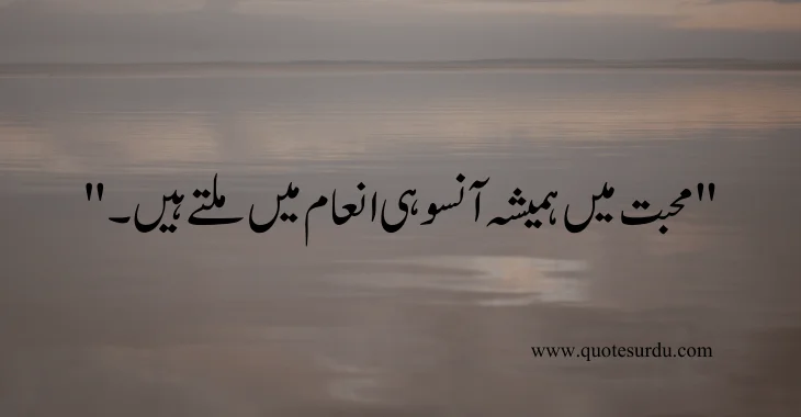 35 Sad Love Quotes In Urdu 2024