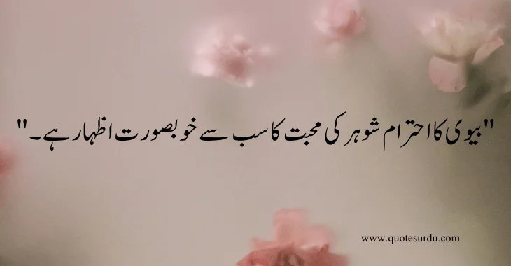 35 husband-wife love quotes in Urdu 2024