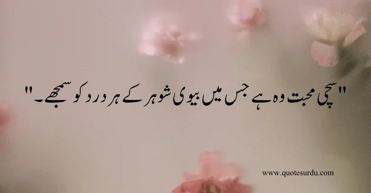 35 husband-wife love quotes in Urdu 2024