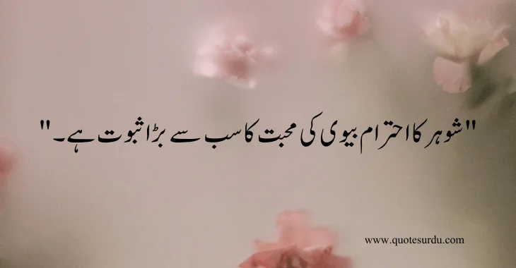 35 husband-wife love quotes in Urdu 2024