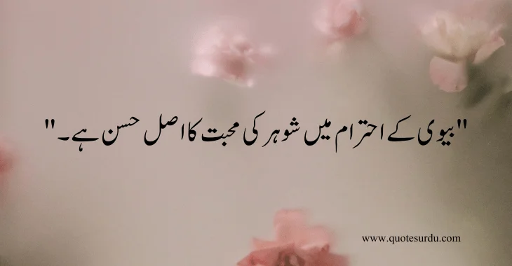 35 husband-wife love quotes in Urdu 2024