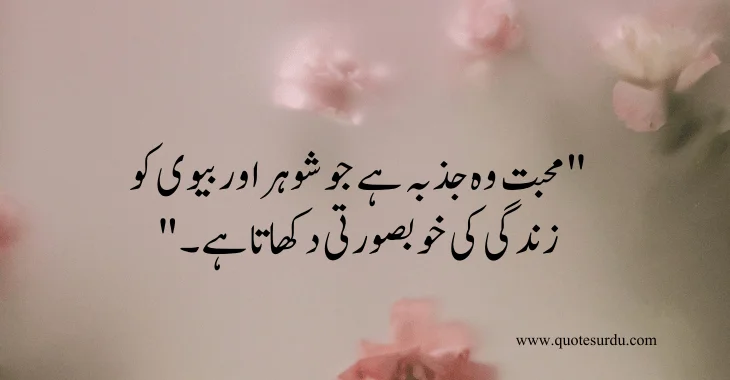 35 husband-wife love quotes in Urdu 2024