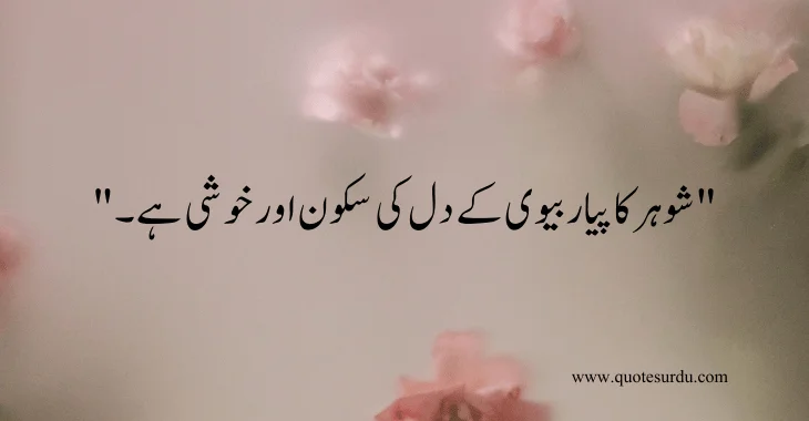 35 husband-wife love quotes in Urdu 2024