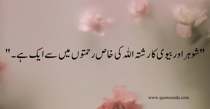 35 husband-wife love quotes in Urdu 2024